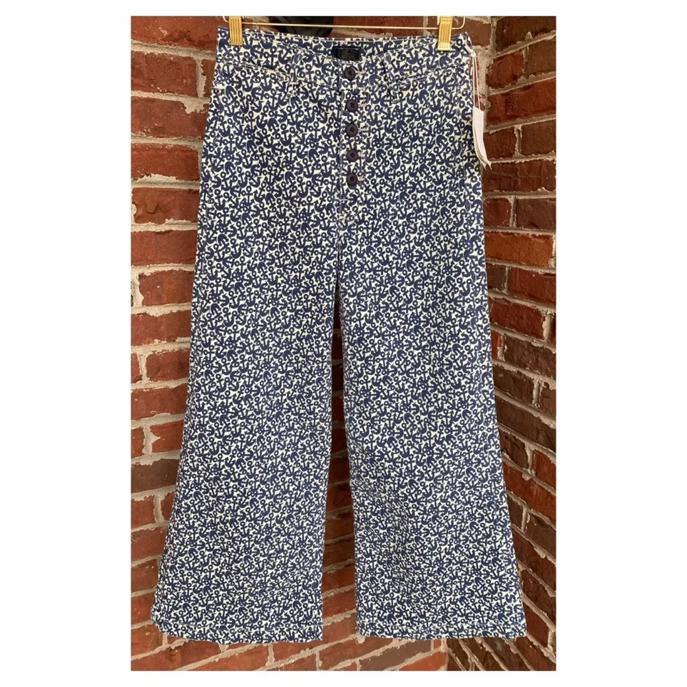 NWT MOTHER The Pixie Sailor Ultra High Rise Flare Jeans in Found At Sea Size 27